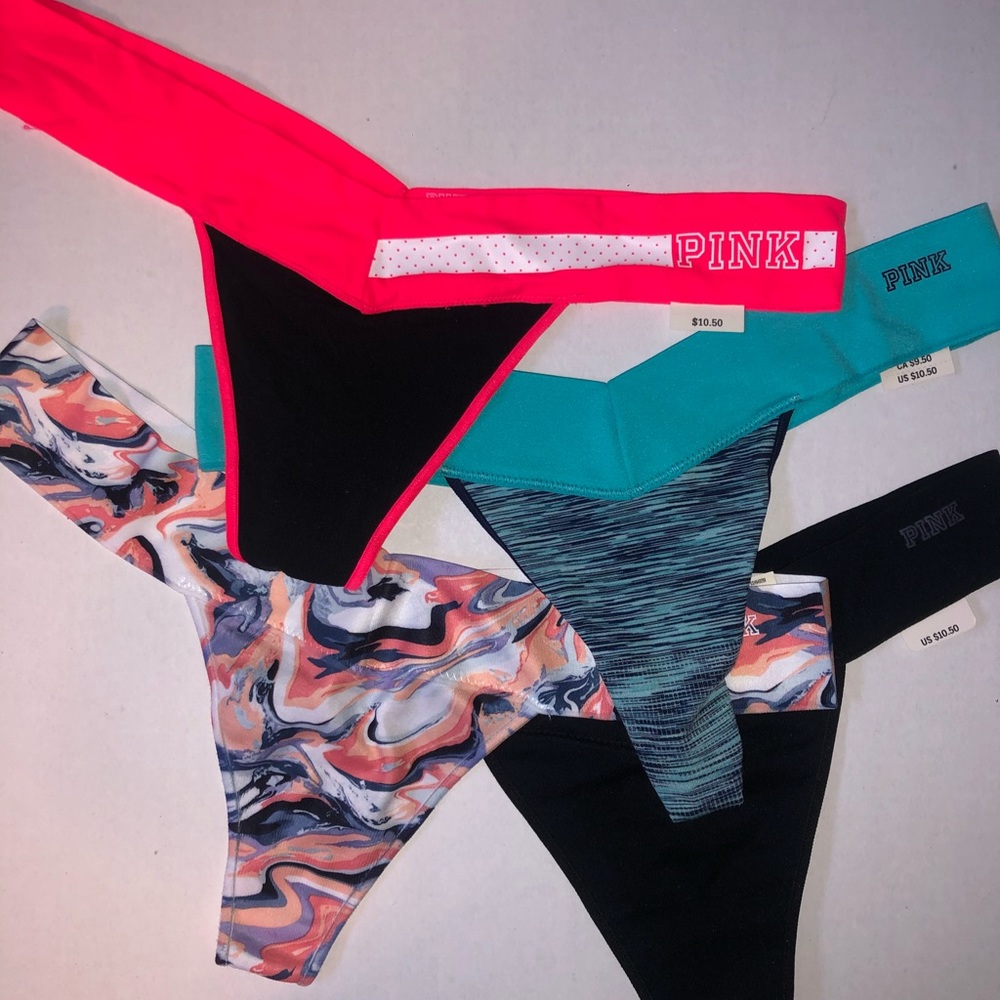 NWT VS PINK THONGS